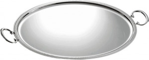 77170 Christofle Поднос овальный с ручками 53см "Альби/Багатель"(посеребр.) Посеребрение
