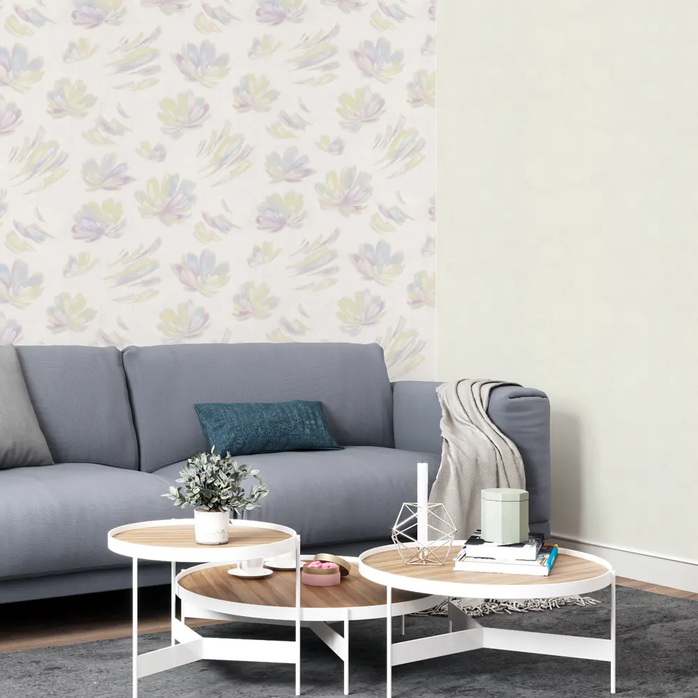 Обои флизелиновые Palitra Home Vanille сиреневые 1.06 м 370-37 STLM-2134455 - Вид №3