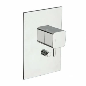 CRIKG689 Внешние части смесителя для ванны / душа для CRICS535 с переключателем на 2 выпускных отверстия и металлической пластиной Cristina Rubinetterie