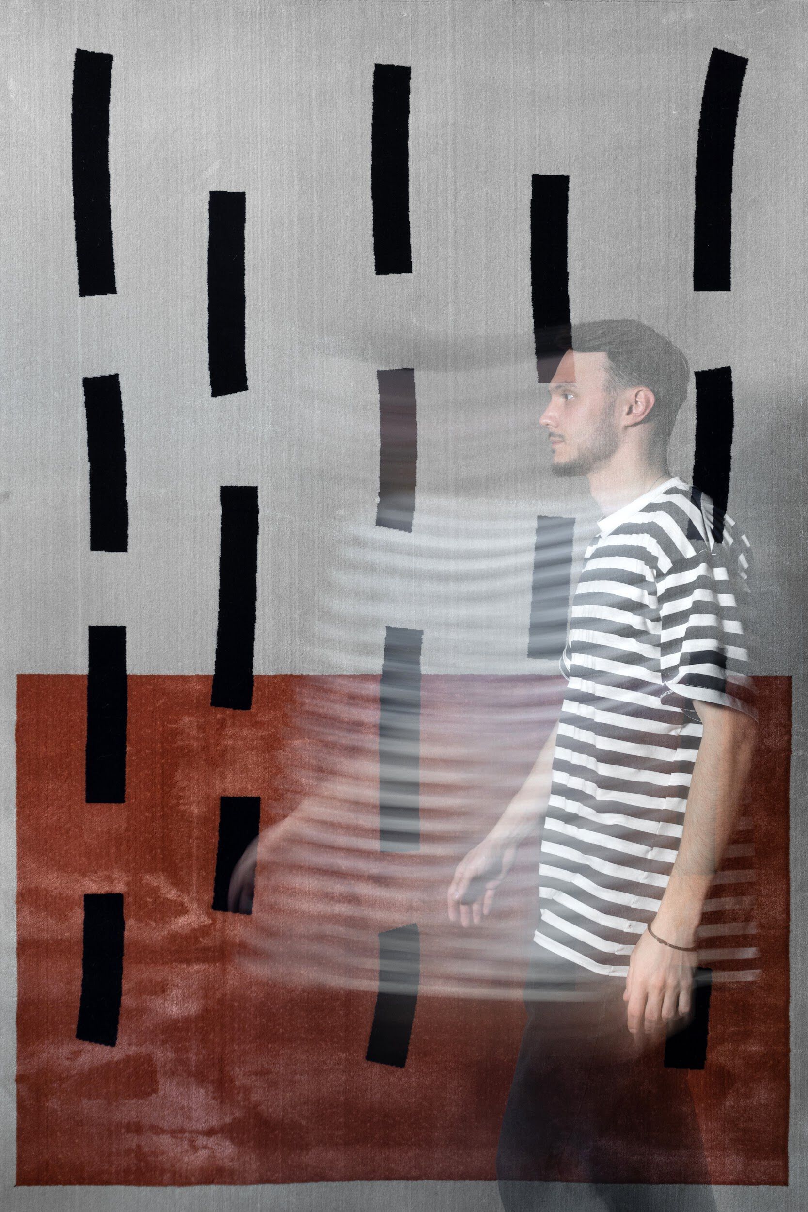 Прямоугольный ковер с рисунком из полипропилена Shishka Project FIJI 2 ARCH-00100586 - Вид №1