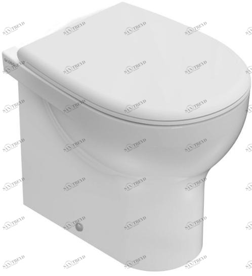 Gr006 Приставной унитаз напольный Белый Ceramica Globo Grace Италия