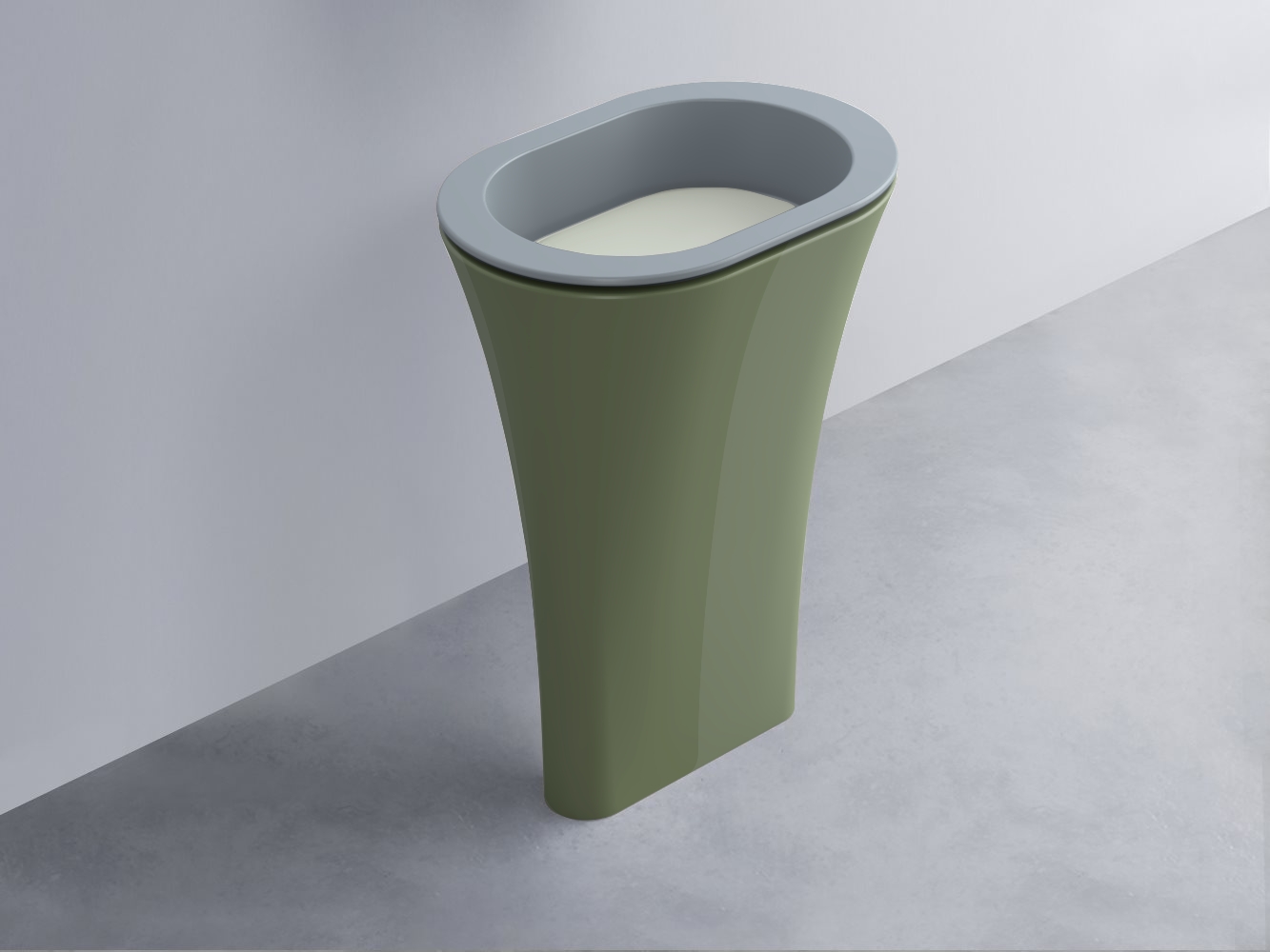 AMLA65-BR+AMPILO-PM+AMCOLO-AG Раковина Amedeo Ovale отдельностоящая cielo Enjoy + Amedeo Ceramica Cielo