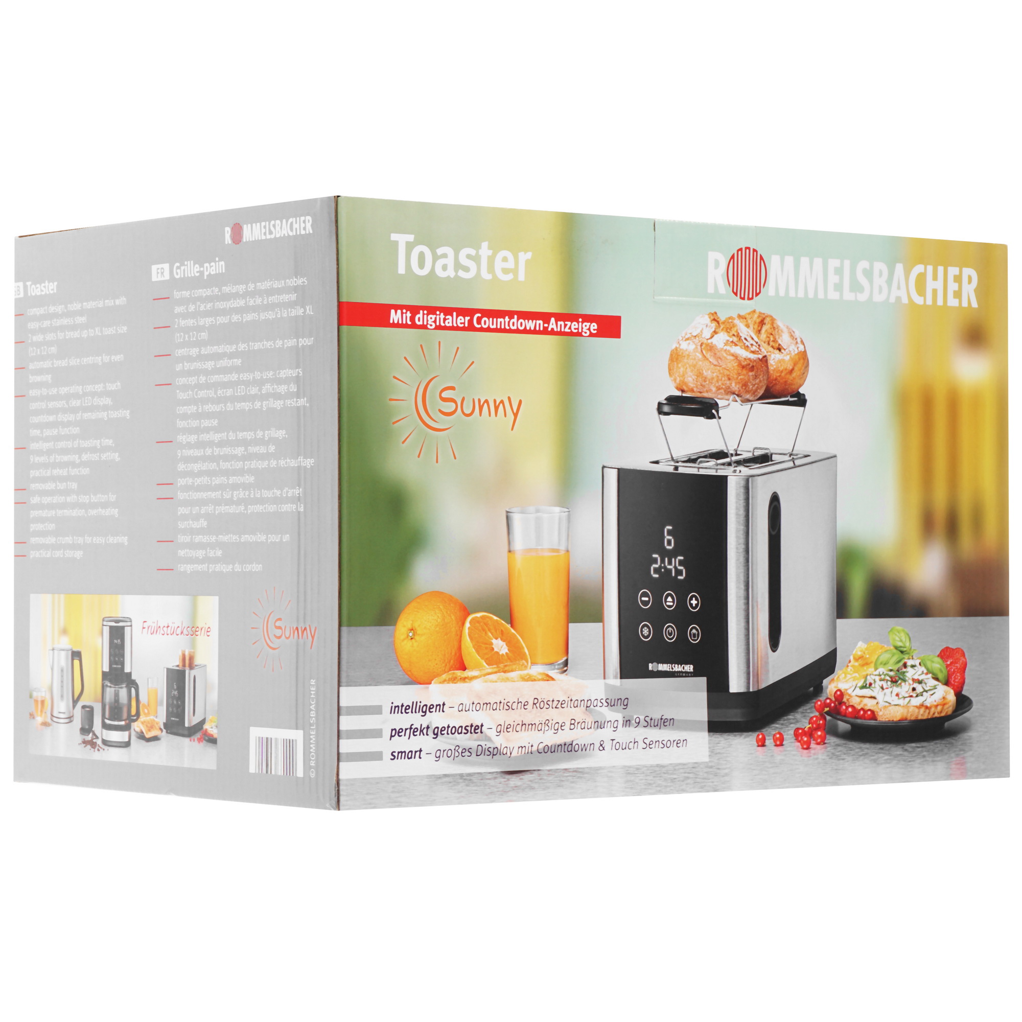 9168796 Тостер Rommelsbacher TO 850 серебристый STDN-0015360 - Вид №8