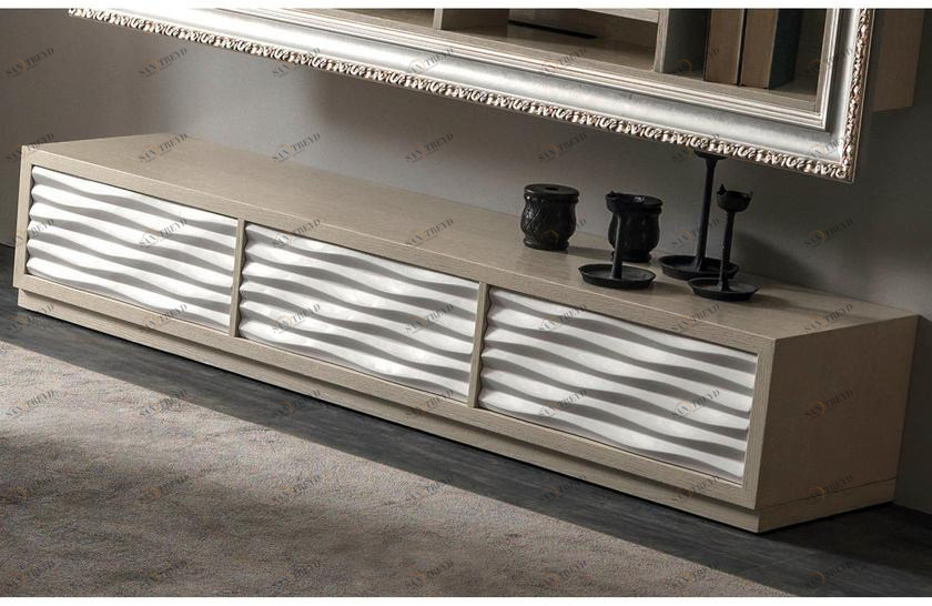 CorteZari Буфет из дуба с ящиками Zoe gold 439