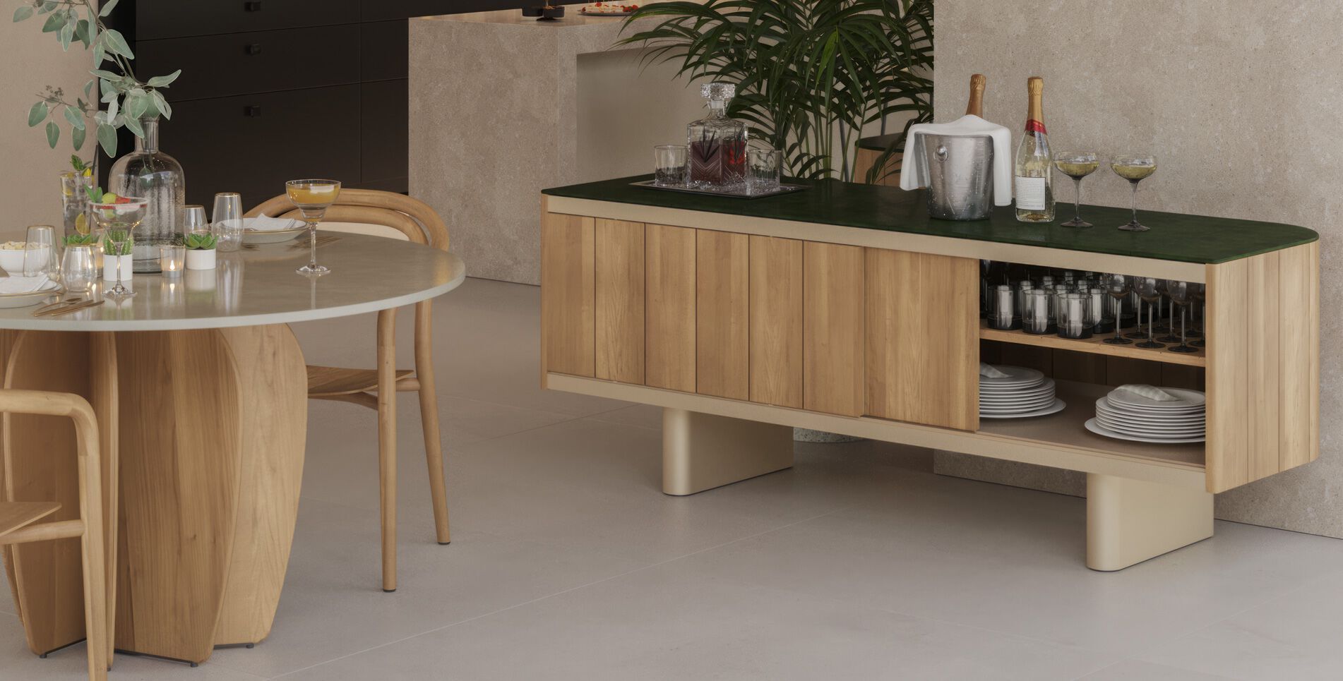 Деревянный шкаф с раздвижными дверями Punt тень ARCH-00133901 - Вид №2