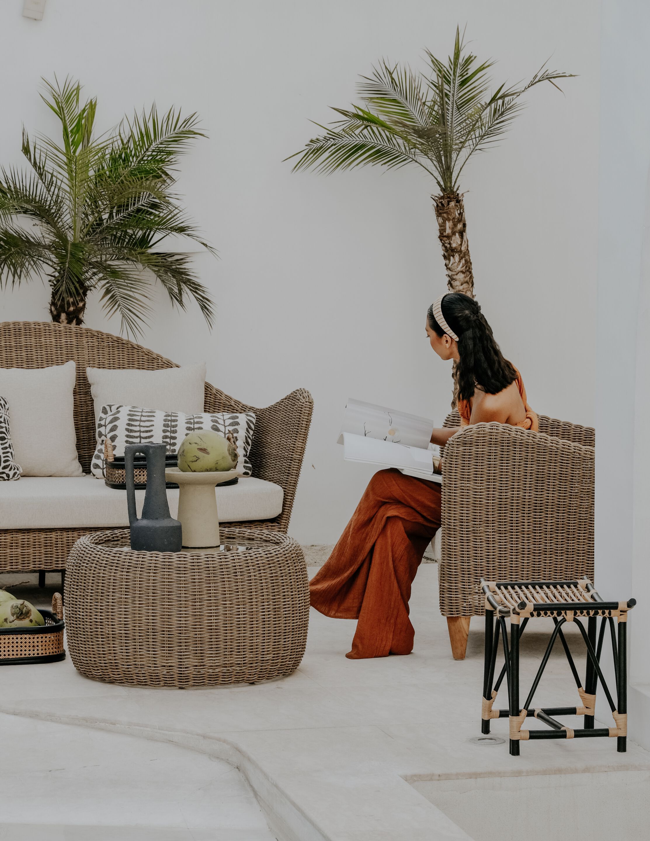 Круглый веревочный садовый столик cbdesign Zoya ARCH-00108245 - Вид №5