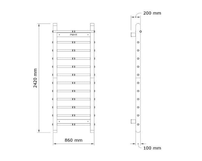 Деревянный фитнес - бар PENT SCALA BASIC ARCH-00065917 - Вид №8