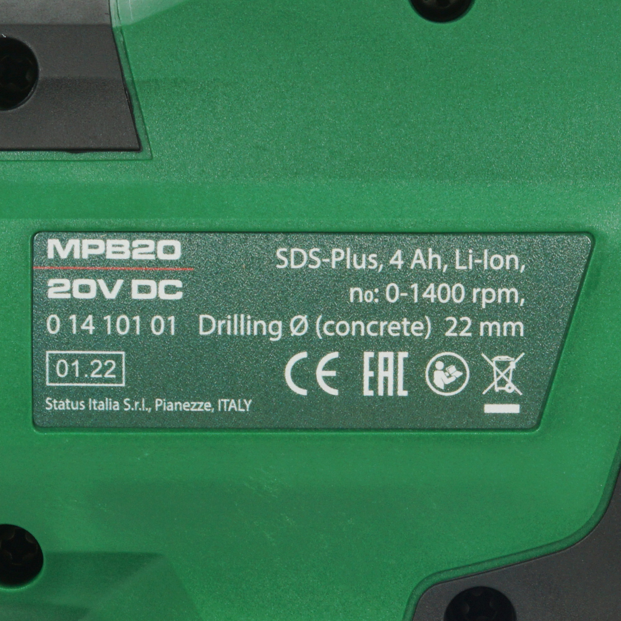 Перфоратор STATUS MPB20 UniOne 20V 9903567 STDN-0118764 - Вид №2