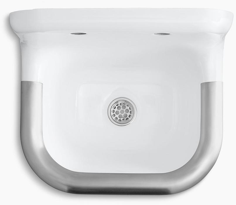 K-6714-0 Подвесная раковина настенная прямоугольная Kohler  белая  - Вид №2