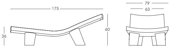 SLIDE Шезлонг из полиэтилена Low lita sun-id-1447002 - Вид №7
