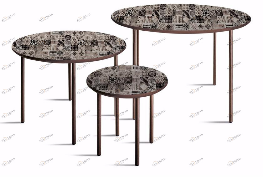 MOMENTI Круглый журнальный столик из мдф Crazy home furniture sun-id-1433387