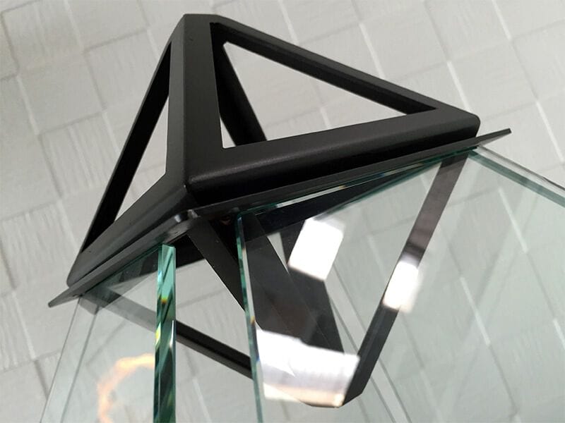 Отдельно стоящий камин из биоэтанола с панорамным стеклом bioKamino LOUVRE ARCH-00078441 - Вид №3