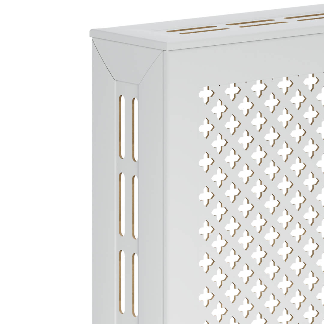 Экран для радиатора 60х60 см Готико белый STELLA Standart STSR-1108