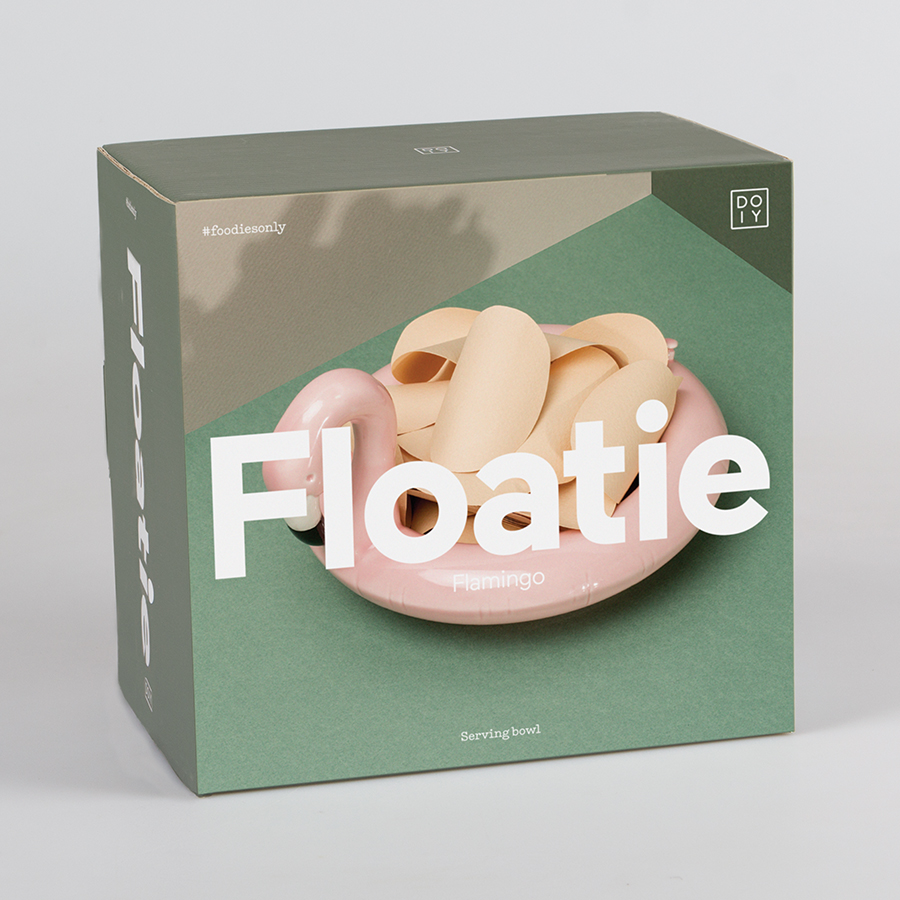DYFLOSBFL Блюдо сервировочное , floatie flamingo, 11х16х18 см Doiy  - Вид №3