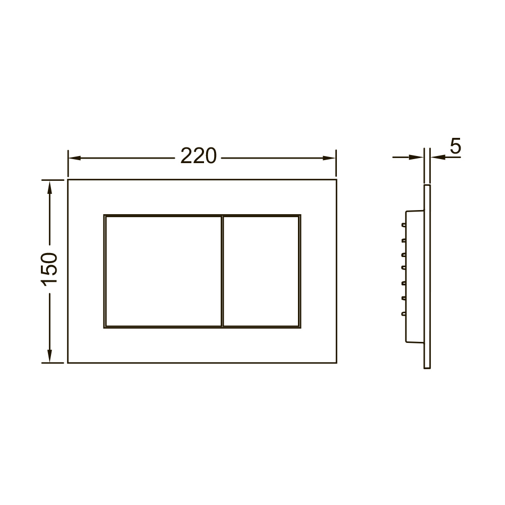 K440403.WC1 Комплекты из инсталляций, панелей смыва и унитазов ТЕСЕ V04 Tece  - Вид №5