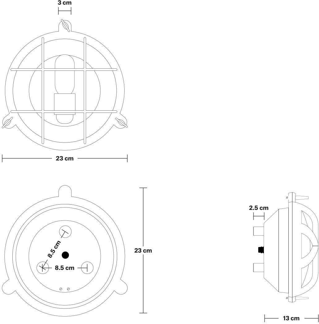 Industville Настенный светильник из алюминия Bulkhead Bk-ip65-owl6-bk-bw-r - Вид №5