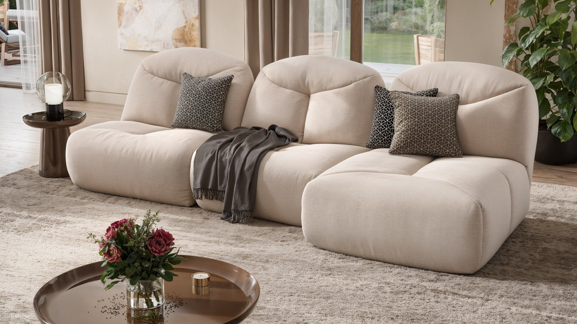 Диван с полуостровом Sofanella Molise ARCH-00059984 - Вид №1