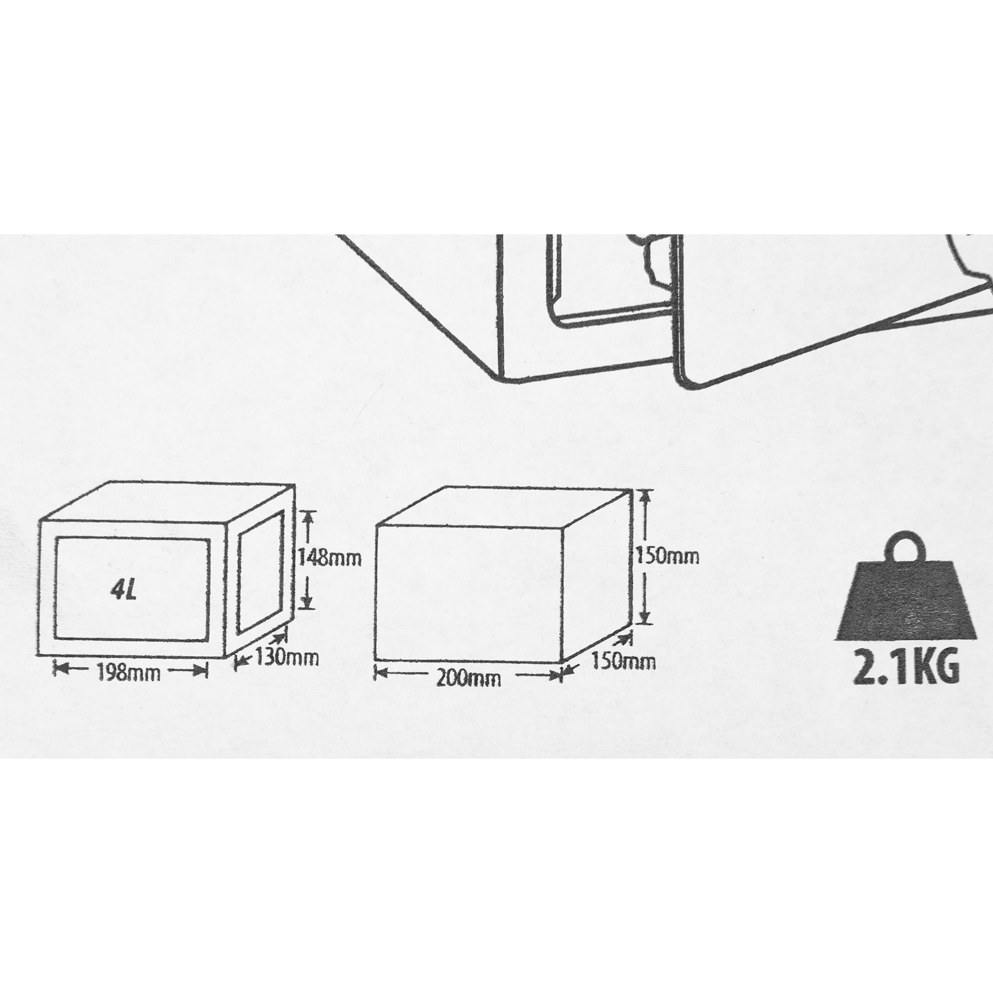 18180839 Сейф мебельный, ключевой замок, 4 л Santreyd  - Вид №7