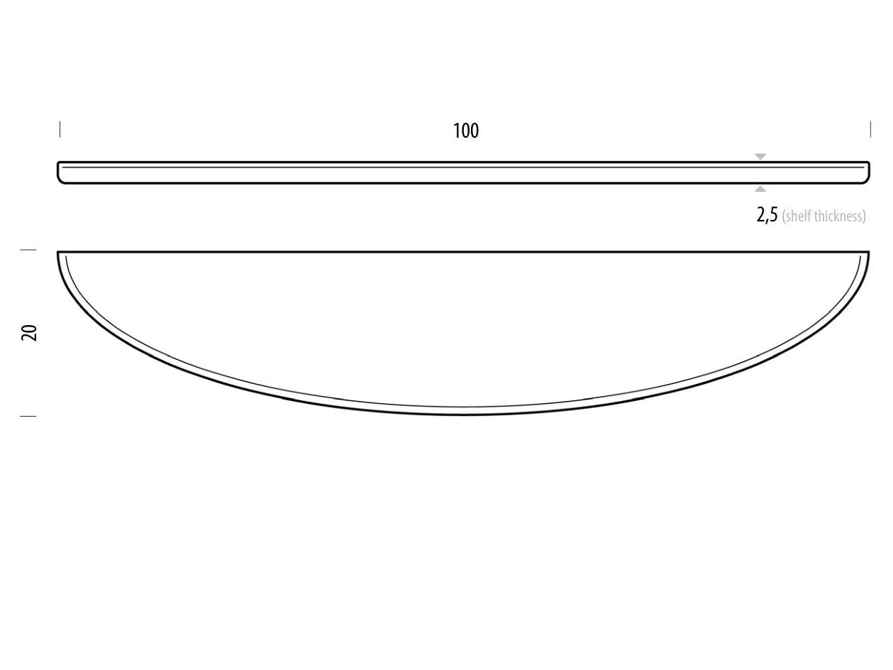 Полка из массива дерева Gazzda Mu ARCH-00103307 - Вид №21