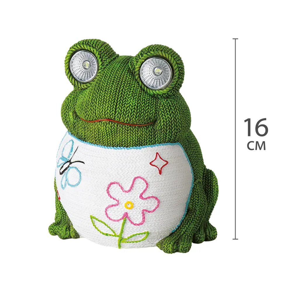 Светильник на солнечных батареях Knitfrog, 16 см, полирезина 15673742 STLM-2068560 Santreyd  - Вид №3