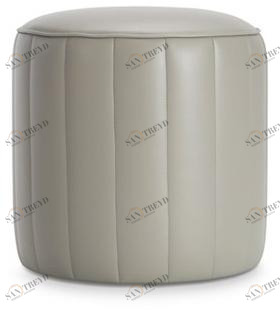 Now & Future Круглый кожаный пуф sun-id-1501842