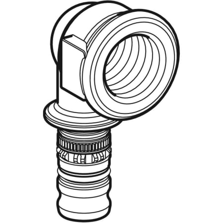 611.256.00.5 Переходный угольник Geberit Mepla 90°, с внутренней резьбой Geberit  - Вид №1