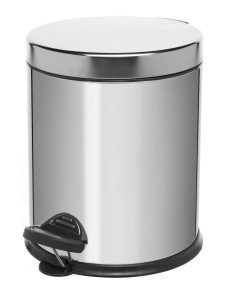 Вёдра с педалью и крышкой Cassiopea 5L Chrome NAVAKO