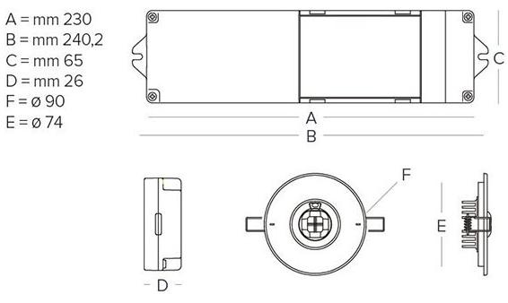 INIM ELECTRONICS Светодиодный аварийный светильник на потолок из поликарбоната sun-id-1490622 - Вид №3