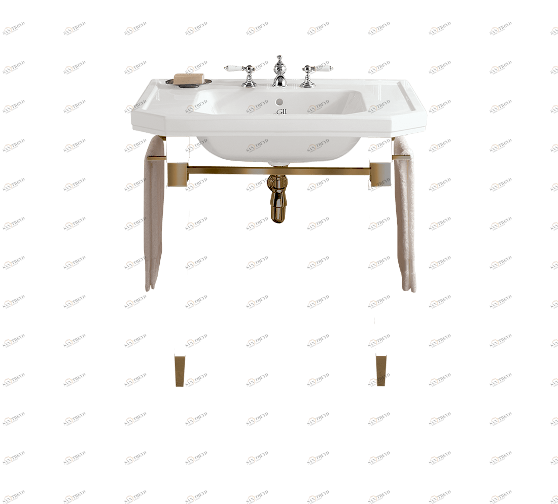 GH102035 Подвесная раковина настенная овальная Gentry Home  бронзовая 