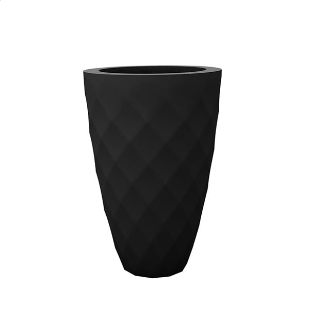 073159 Кашпо Nano матовое черное 36см Vondom Vases - Вид №2