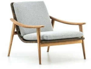 Minotti Садовое кресло из тика с подлокотниками Fynn outdoor