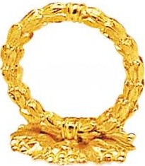 48082 Odiot Держатель для ножа Odiot "Лавровый венец" (позолота) Серебро 925