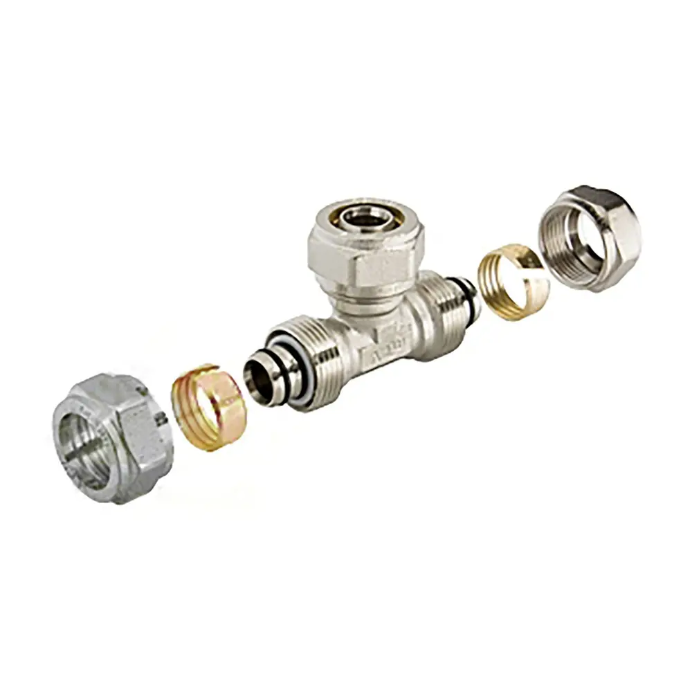 Тройник переходной Valtec 26x26x20 мм никелированная латунь VTM.331 10518436 STLM-2088288  - Вид №1