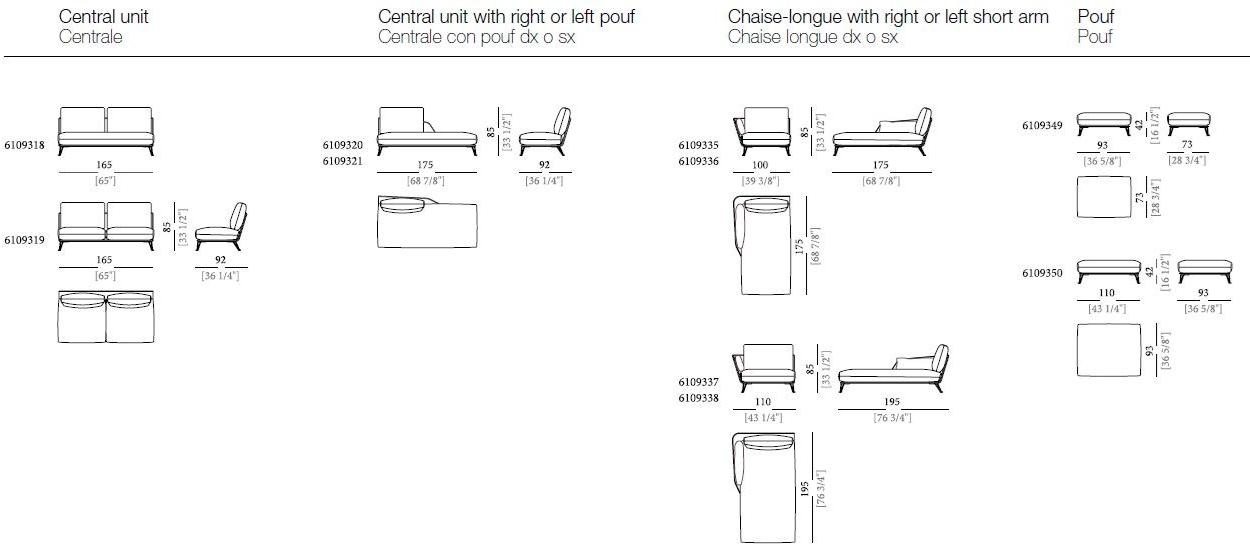 Arketipo Диван из ткани Morrison sun-id-1408759 - Вид №8