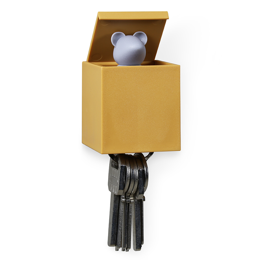 QL10333-BN-GY Держатель для ключей lucky mouse key Qualy 
