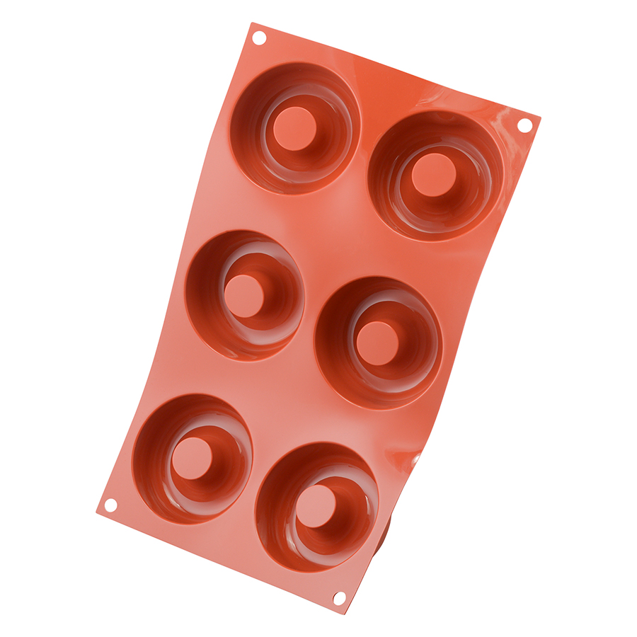 26.170.00.0065 Форма для приготовления пончиков donuts ?7,5/2,5 см силиконовая Silikomart  - Вид №6