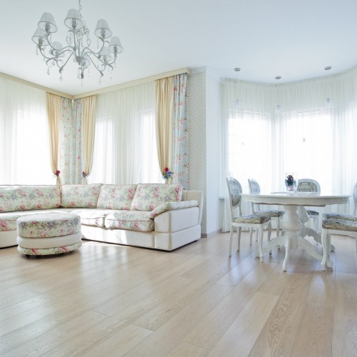 Массивная доска Amber Wood Ваниль Дуб с брашью (Текстурированная) 300-1800х120 мм 2600300007 - Вид №5