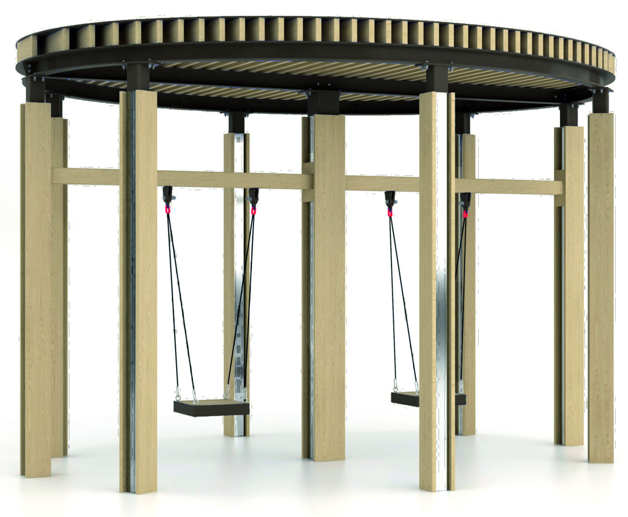 14493 ОРЕГОН City 02, качели городские с навесом LAB.Space  - Вид №2