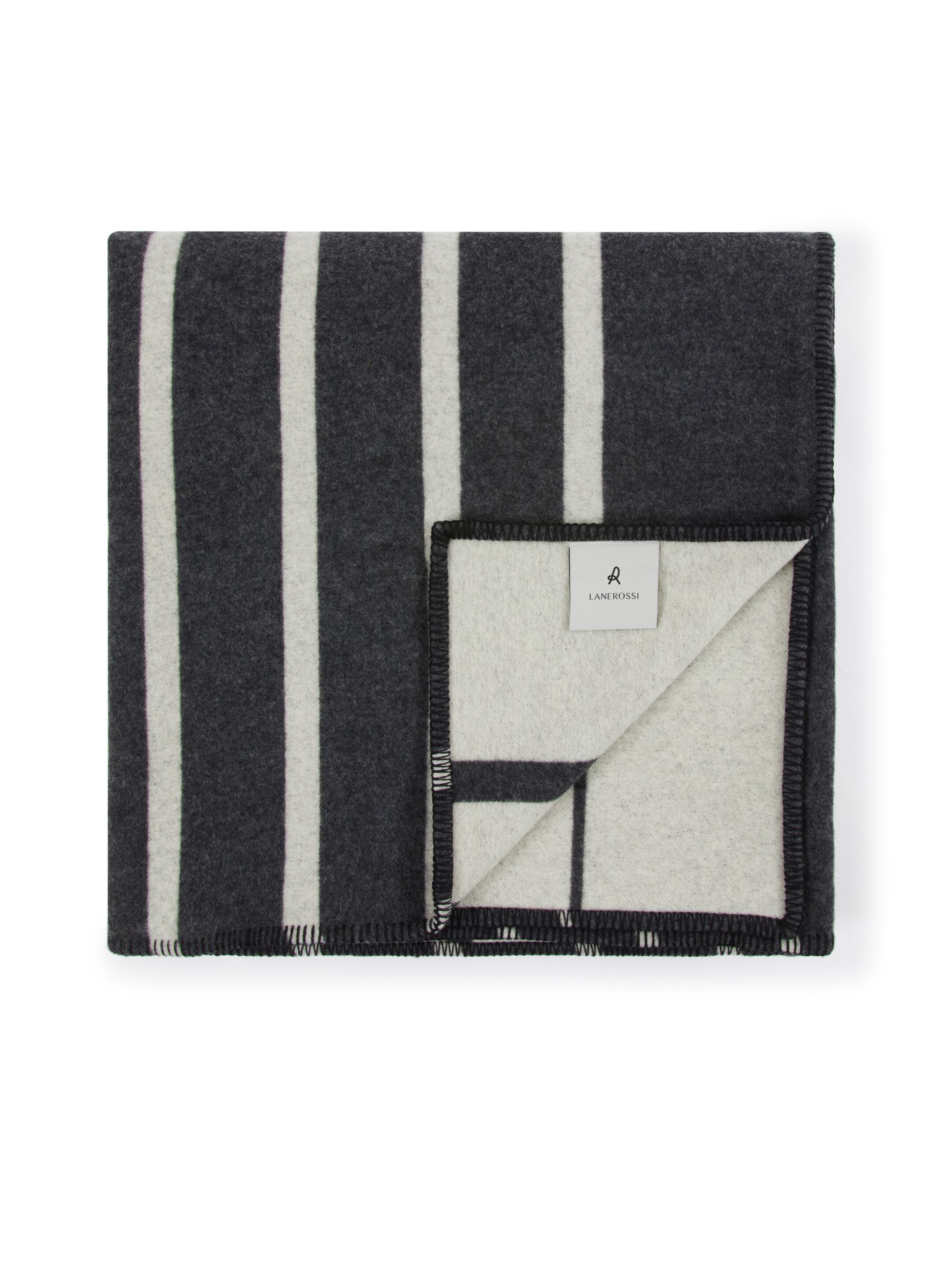 Двустороннее одеяло из мериносовой шерсти и кашемира Lanerossi Оптическая ARCH-00086862 - Вид №13