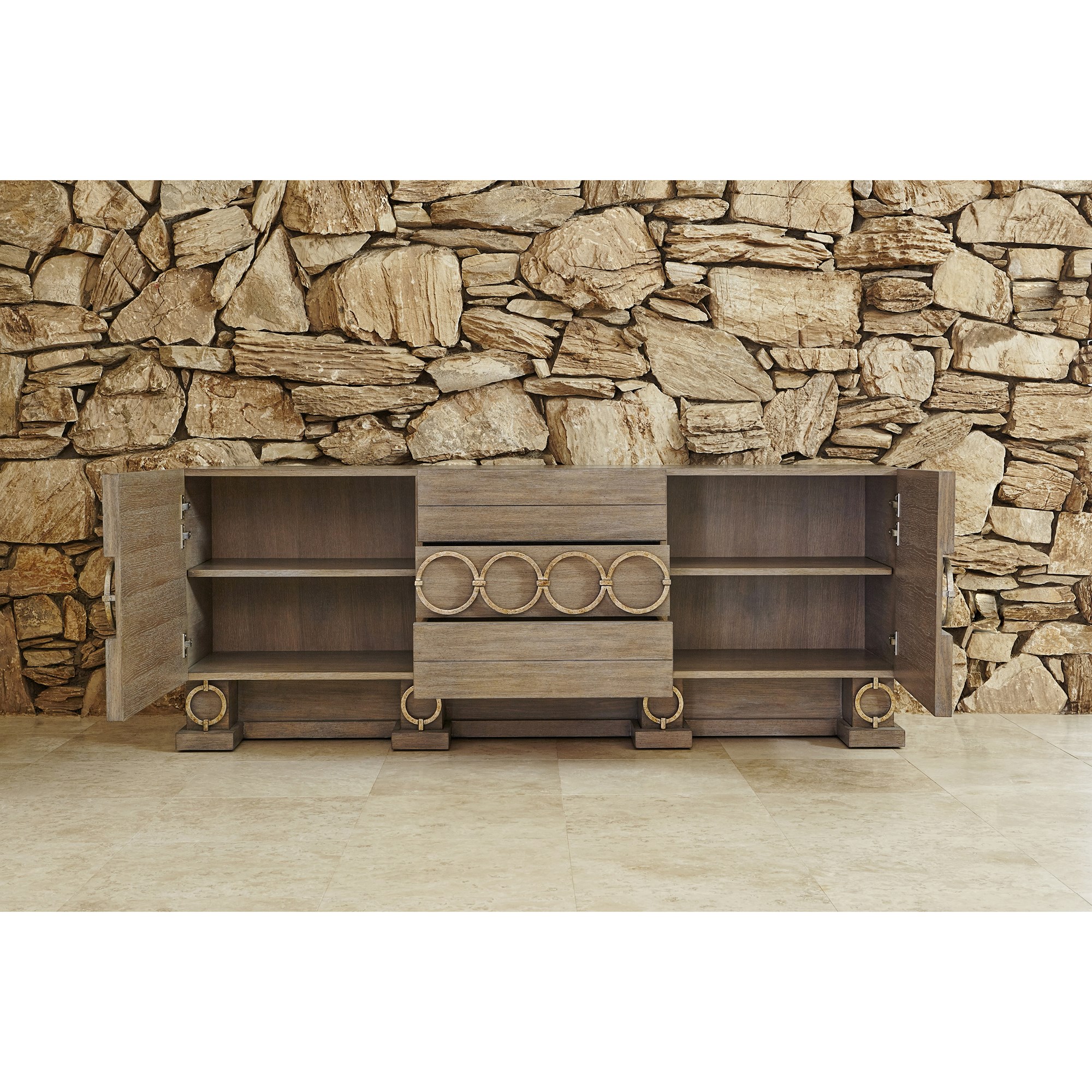 Шкафы 07205-820-001 Ring Multi-Use Cabinet -Driftwood Ambella  - Вид №5