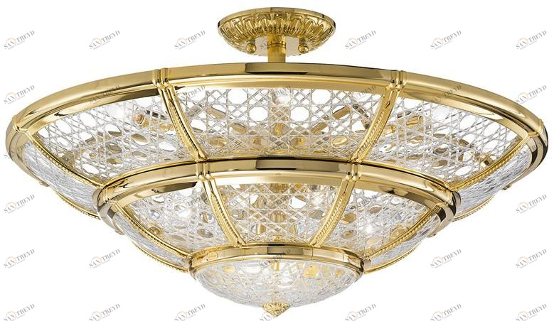 Possoni Illuminazione Полуглянцевое золото с кристаллом Giotto 1898/14sf-c
