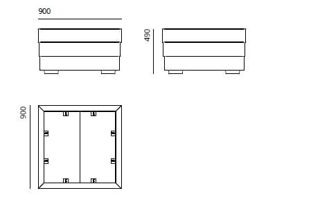 Квадратный плантатор ULMA Architectural Solutions LUR ARCH-00120781 - Вид №2