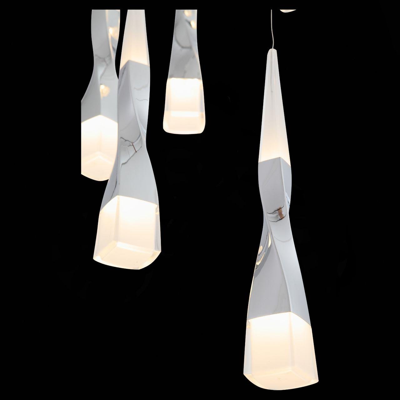Подвесная светодиодная люстра ST Luce Bochie SL405.103.06 ST LUCE ДИЗАЙНЕРСКИЕ, BOCHIE 279901 Белый  - Вид №1