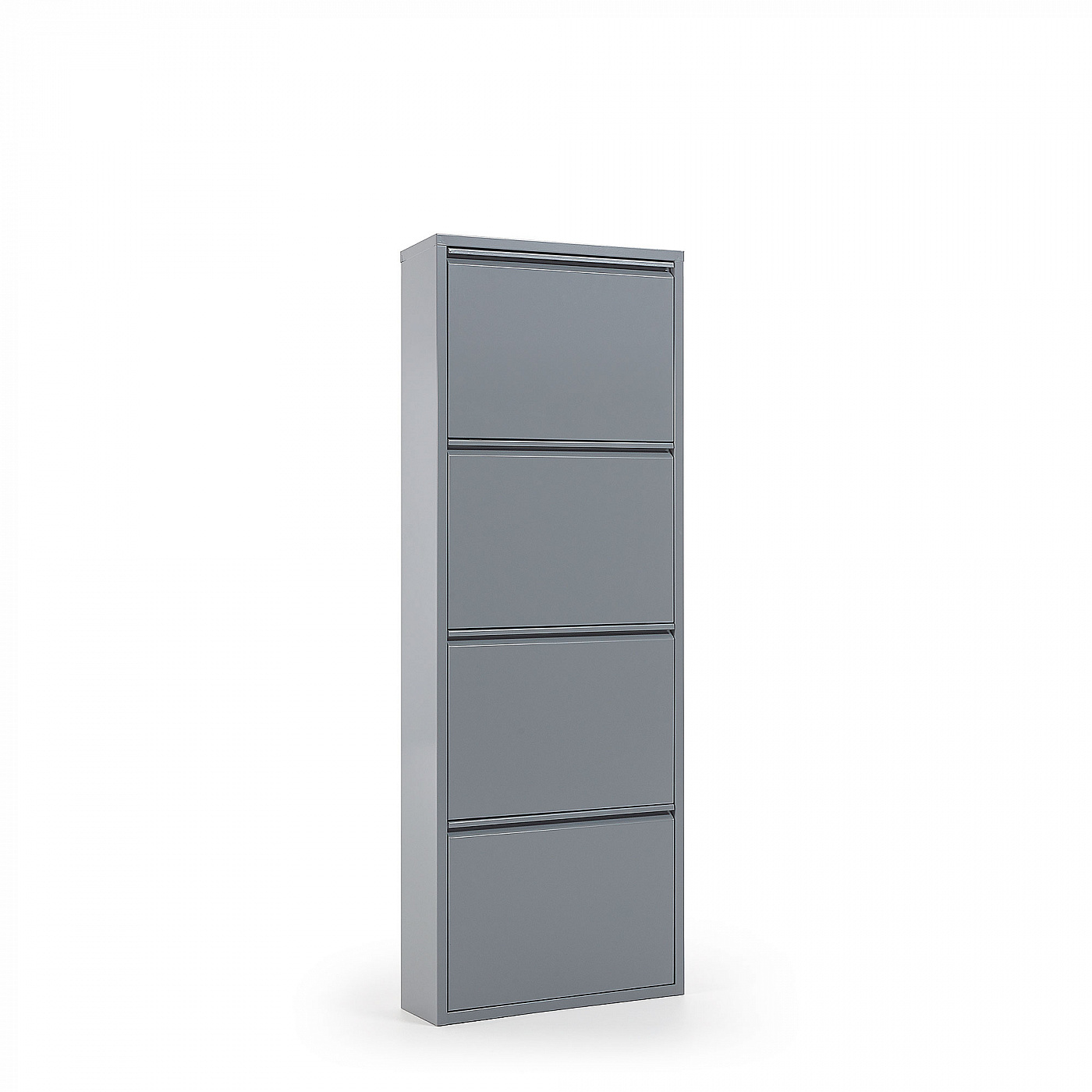 067559 Полка для обуви Rox 4 двери металлическая серая La Forma Ode  - Вид №1