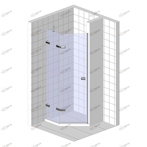 Душевая дверь в нишу 160x200 GK-862AG135 стекло прозрачное 6 мм GUTEWETTER TREND DOOR 160X200GK862AG135