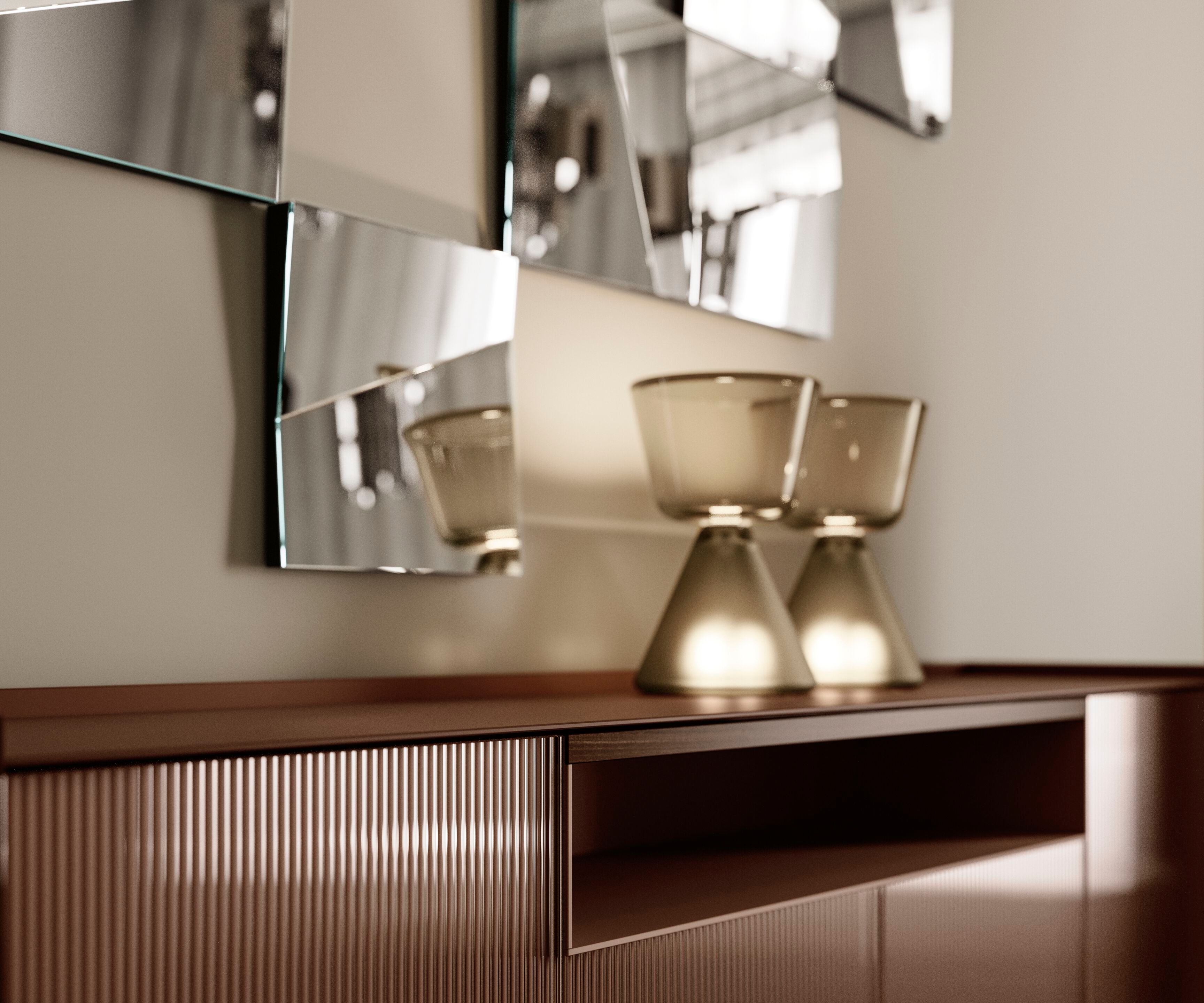 Выдувное стекло Dimmable LED настольная лампа Tonelli Design ROOK ARCH-00137429 - Вид №4