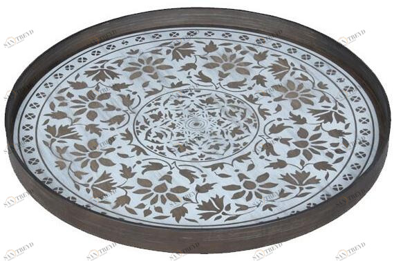 Ethnicraft Круглый деревянный поднос Classic 20336