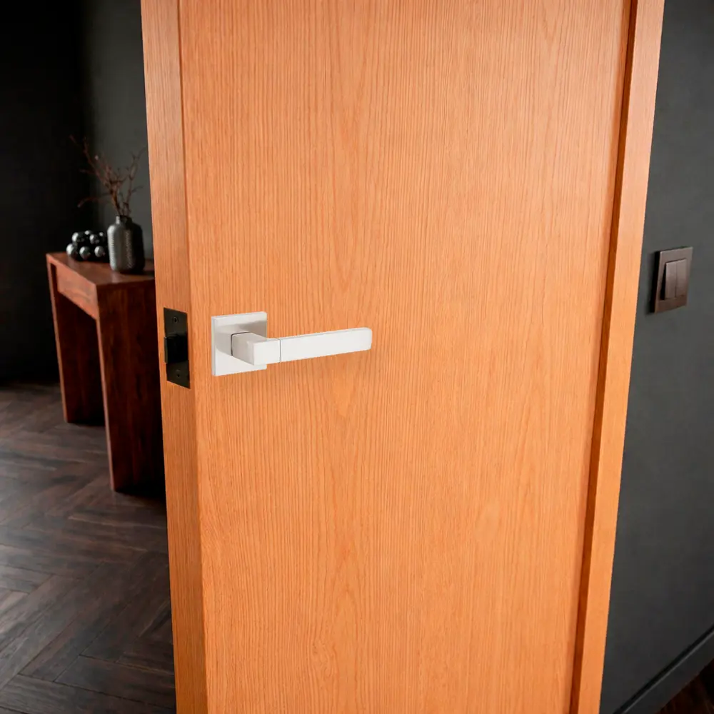 Дверная ручка на розетке Armex H-30101-A без запирания цвет никель STLM-2206027 - Вид №6