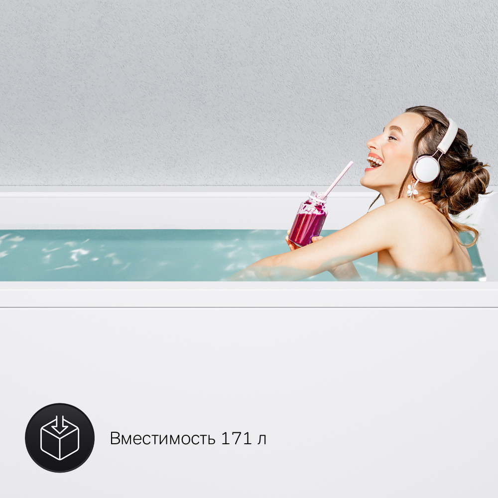 W90A-170-075W-A Ванна акриловая 170x75 AM.PM Gem - Вид №8