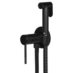 Гигиенический душ KONSENSA Терни скрытый монтаж набор со смесителем цвет черный